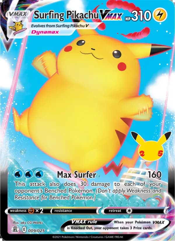 Pikachu Surf VMAX — Celebraciones #9
