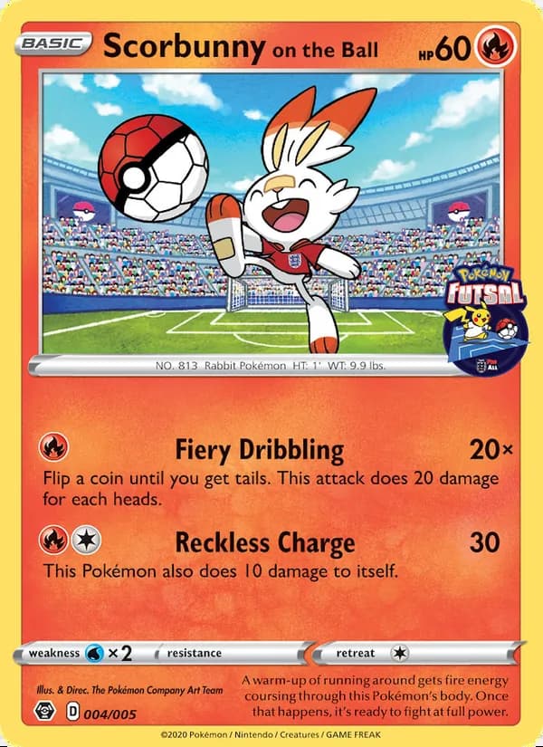 Scorbunny on the Ball — Pokémon Futsal 2020 #4