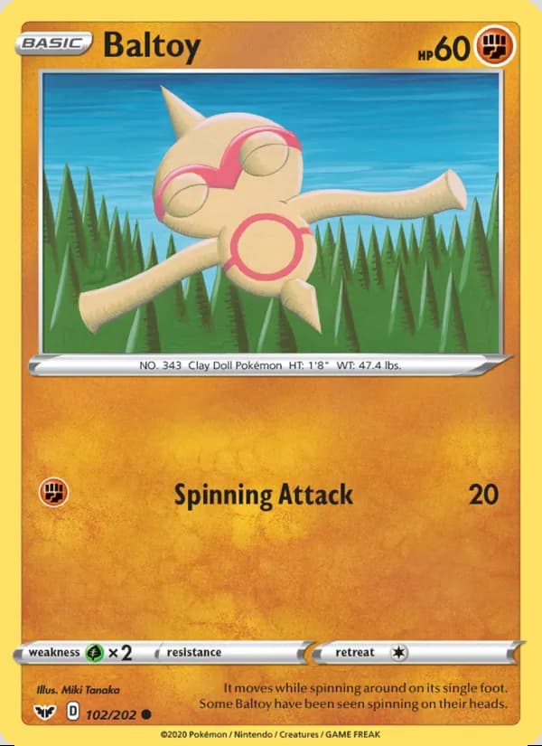 Baltoy — Sword & Shield #102