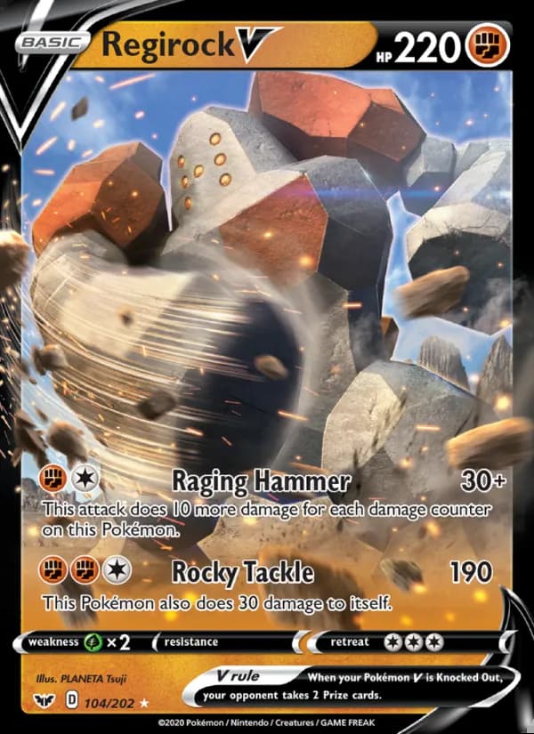 Regirock V — Sword & Shield #104