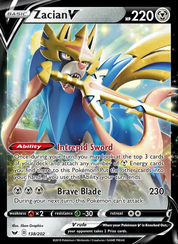 Zacian V — Sword & Shield #138