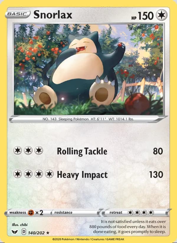 Snorlax — Sword & Shield #140