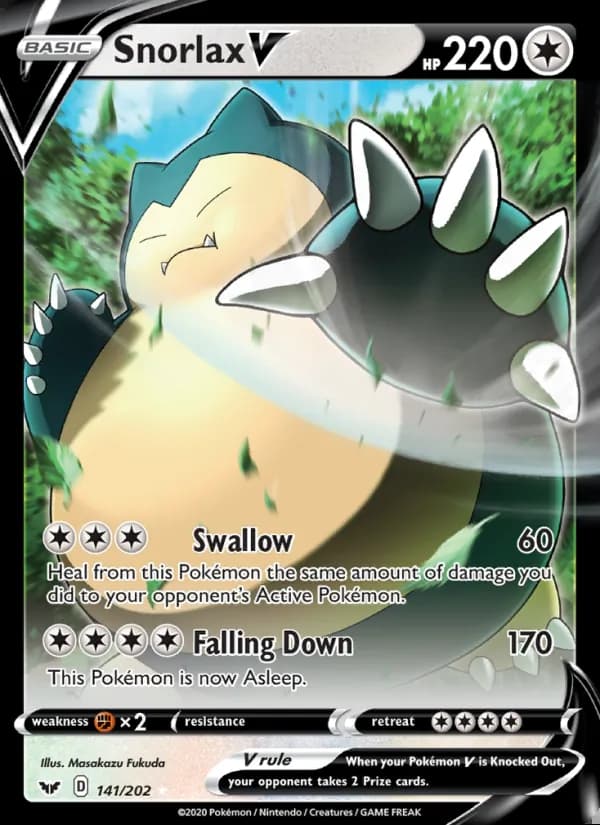 Snorlax V — Sword & Shield #141