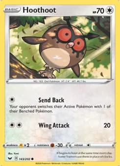 Hoothoot — Sword & Shield #143