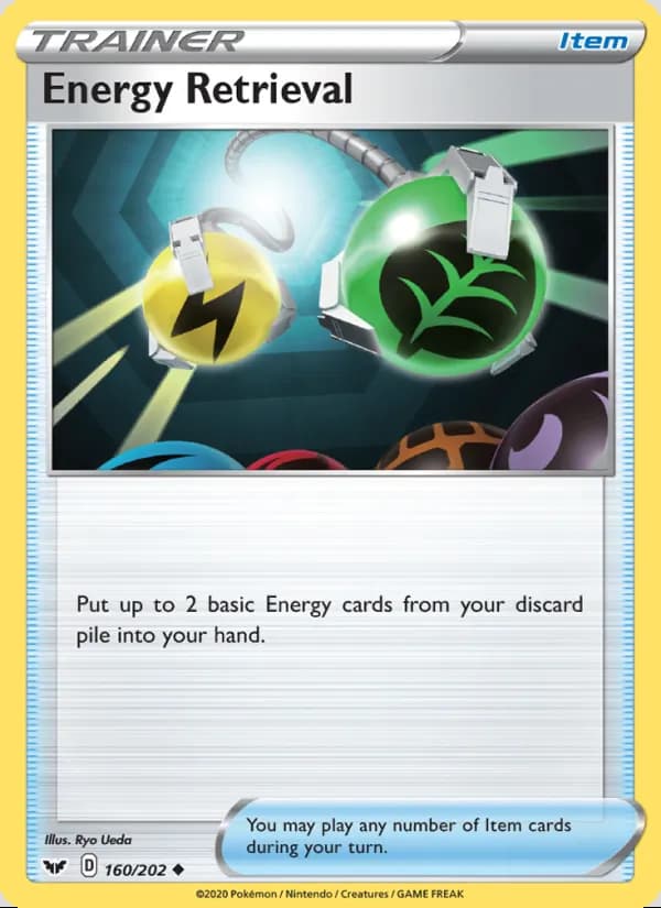 Energy Retrieval — Sword & Shield #160