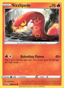 Sizzlipede — Sword & Shield #38