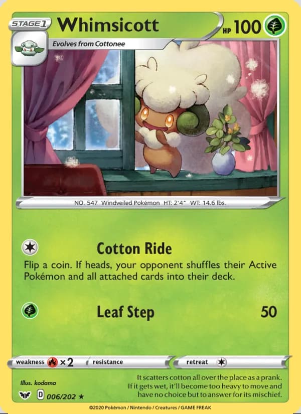 Whimsicott — Sword & Shield #6