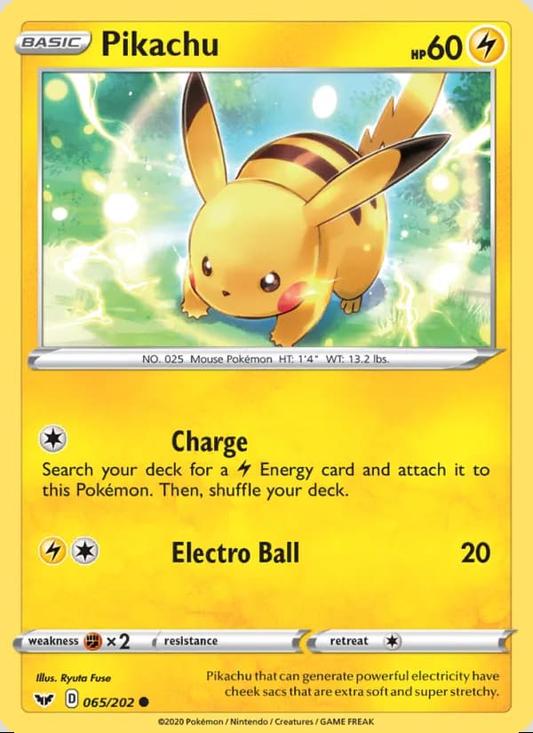 Pikachu — Sword & Shield #65