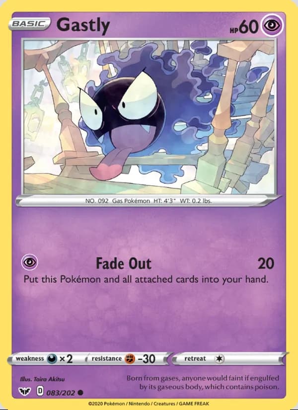 Gastly — Sword & Shield #83