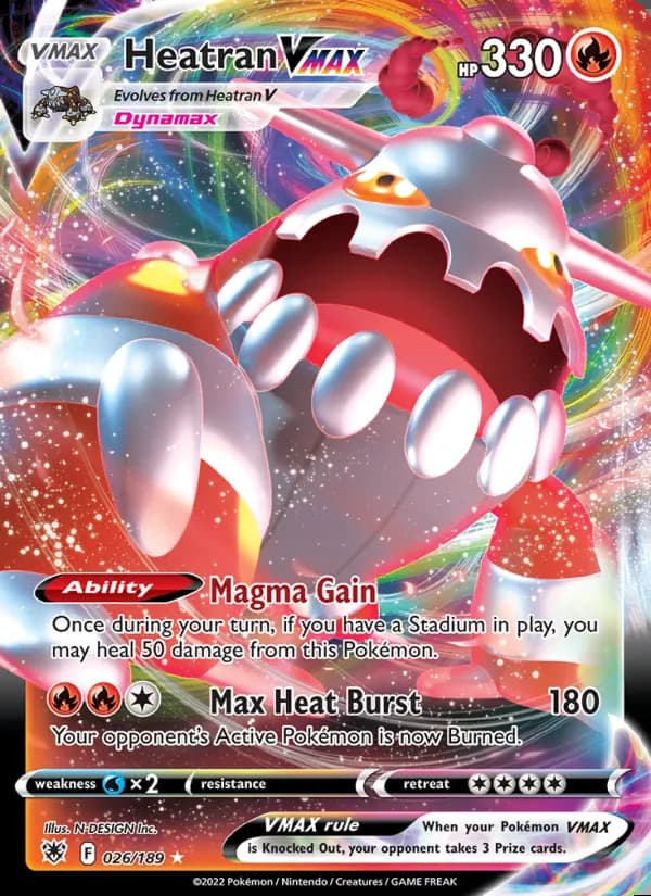 Heatran VMAX — Resplandor Astral #026