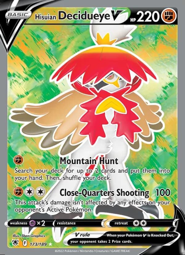 Hisuian Decidueye V — Astral Radiance #173