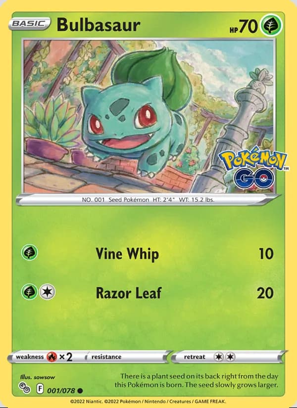 Bulbasaur — Pokémon GO #001