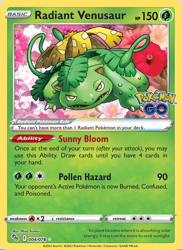Venusaur Radiante — Pokémon GO #004