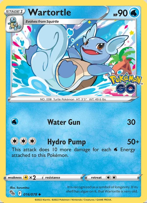 Wartortle — Pokémon GO #016