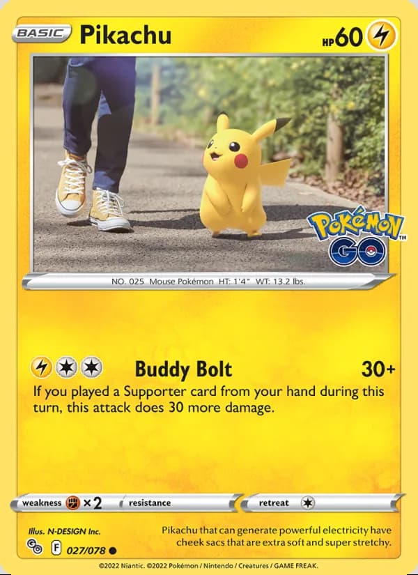 Pikachu — Pokémon GO #027