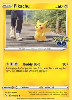 Pikachu — Pokémon GO #027