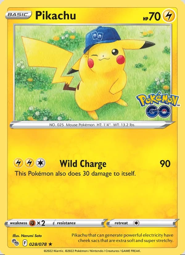 Pikachu — Pokémon GO #028