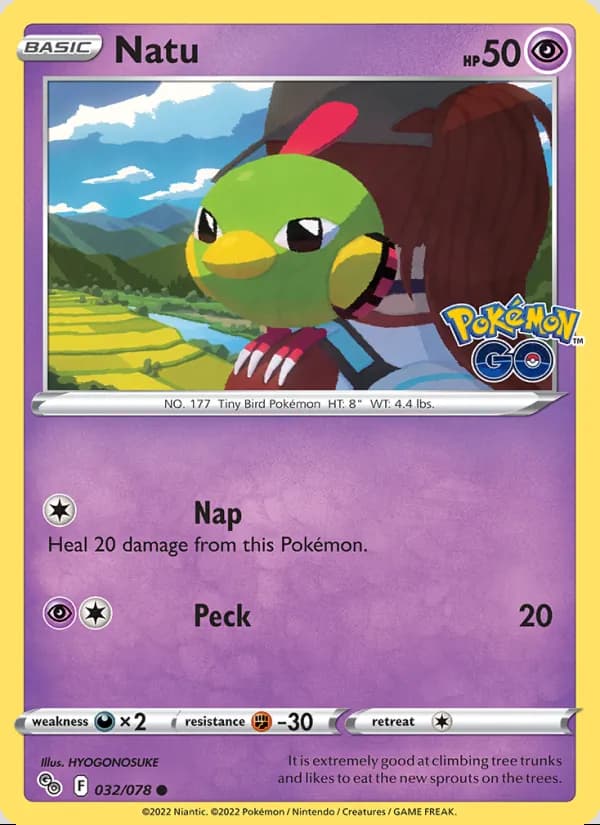 Natu — Pokémon GO #032