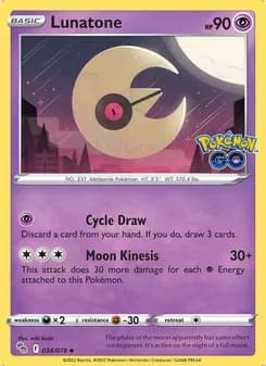 Lunatone — Pokémon GO #034