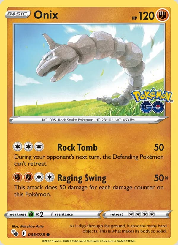 Onix — Pokémon GO #036
