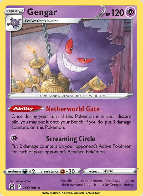 Gengar — Origen Perdido #066