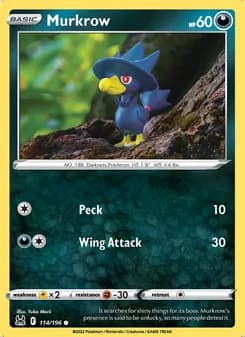 Murkrow — Lost Origin #114