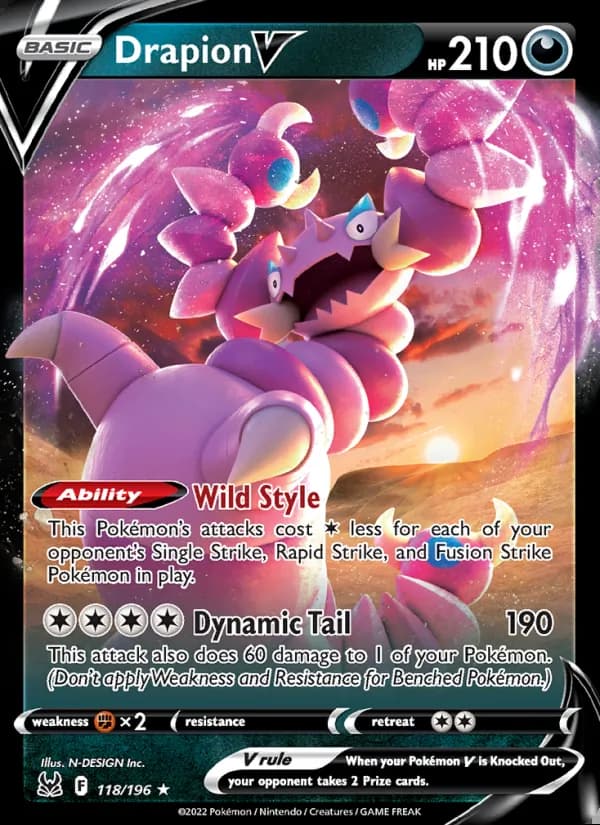 Drapion V — Lost Origin #118
