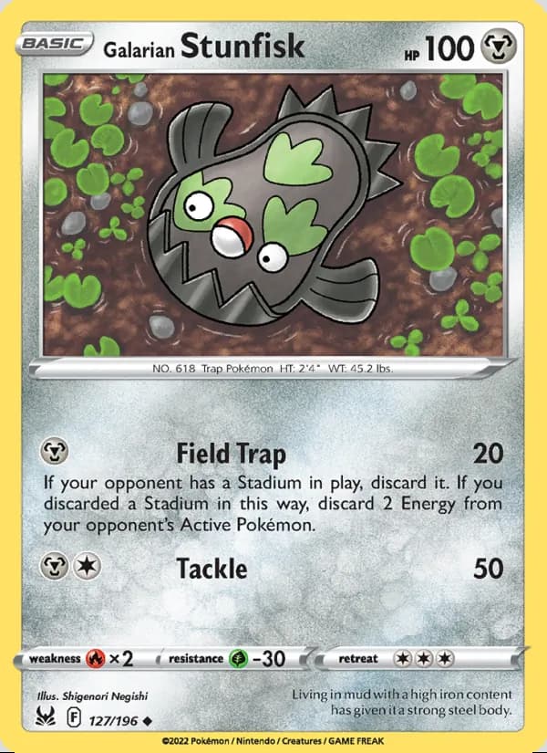 Galarian Stunfisk — Lost Origin #127
