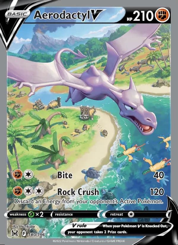Aerodactyl V — Origen Perdido #180