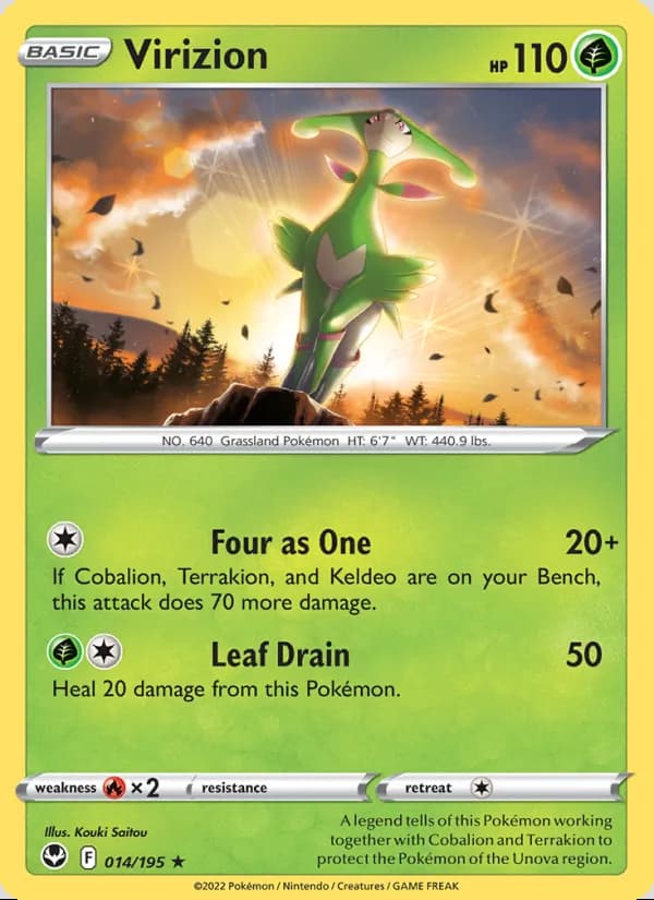 Virizion — Tempestad Plateada #014