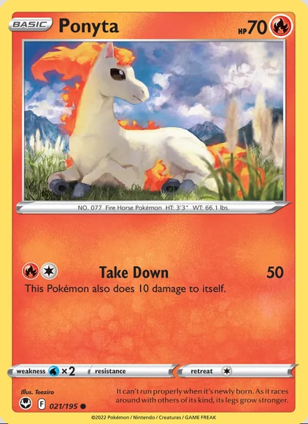 Ponyta — Tempestad Plateada #021