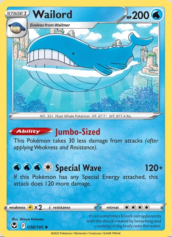 Wailord — Tempestad Plateada #038