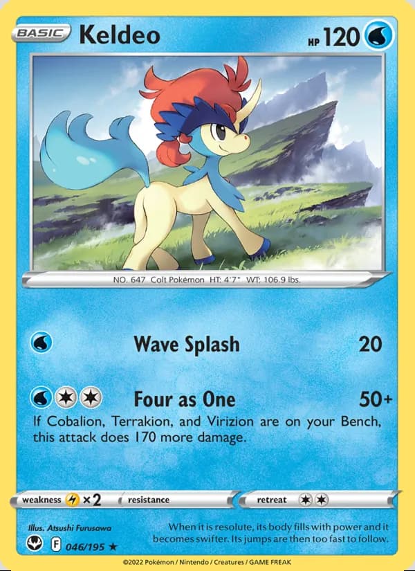 Keldeo — Tempestad Plateada #046