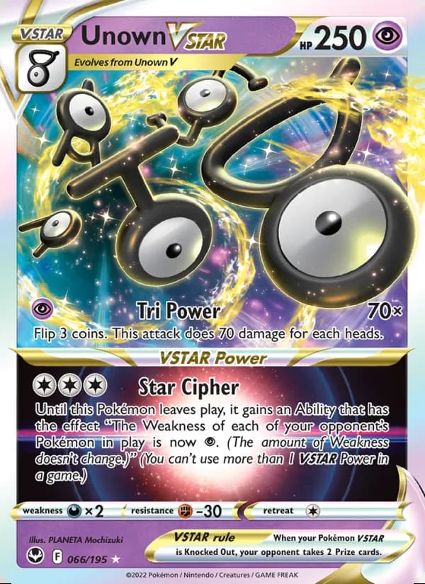 Unown V-ASTRO — Tempestad Plateada #066