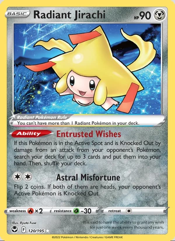 Radiant Jirachi — Silver Tempest #120