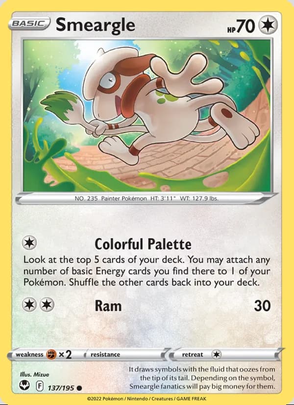 Smeargle — Silver Tempest #137
