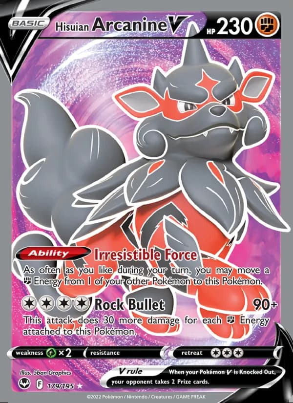 Arcanine de Hisui V — Tempestad Plateada #179