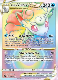 Alolan Vulpix VSTAR — Silver Tempest #197