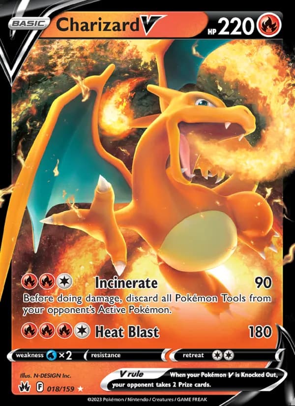 Charizard V — Crown Zenith #018