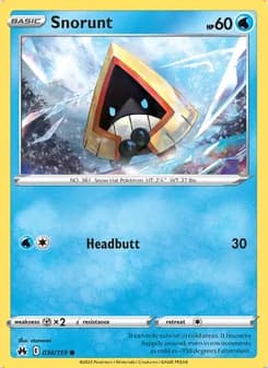Snorunt — Crown Zenith #034
