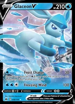 Glaceon V — Crown Zenith #038