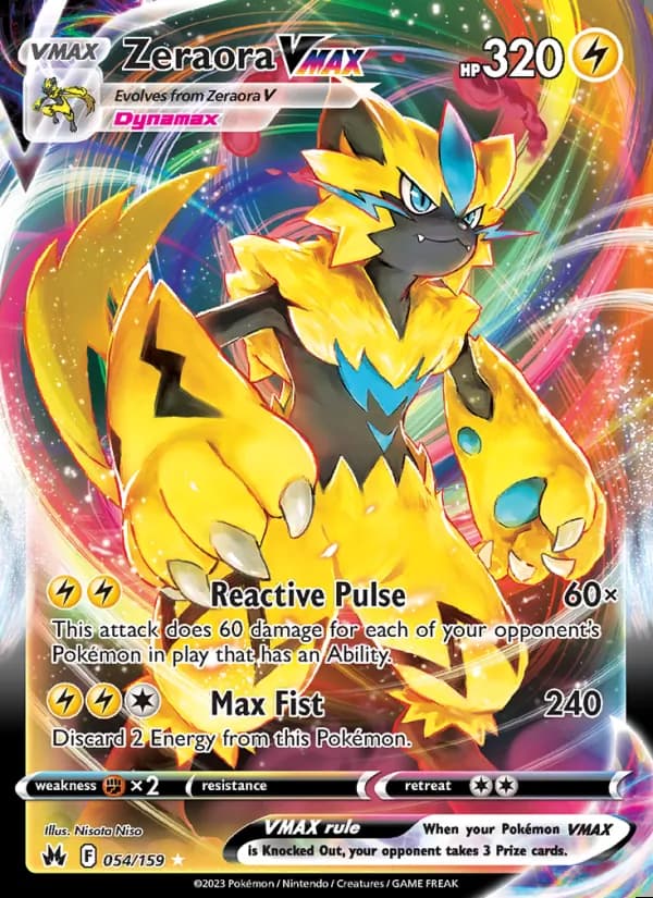 Zeraora VMAX — Crown Zenith #054