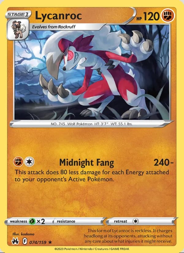 Lycanroc — Cenit Supremo #074
