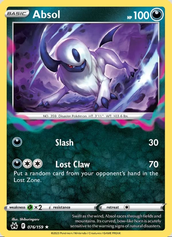 Absol — Cenit Supremo #076