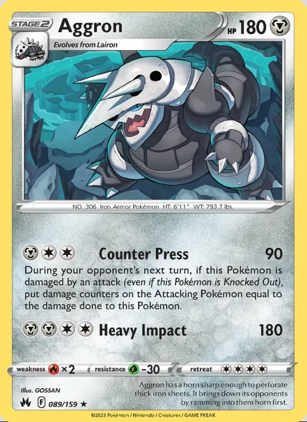 Aggron — Crown Zenith #089
