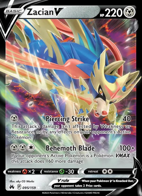 Zacian V — Crown Zenith #095