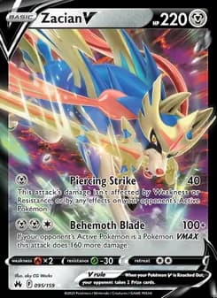 Zacian V — Crown Zenith #095