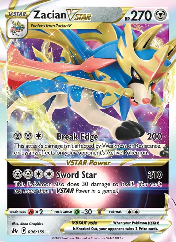 Zacian VSTAR — Crown Zenith #096