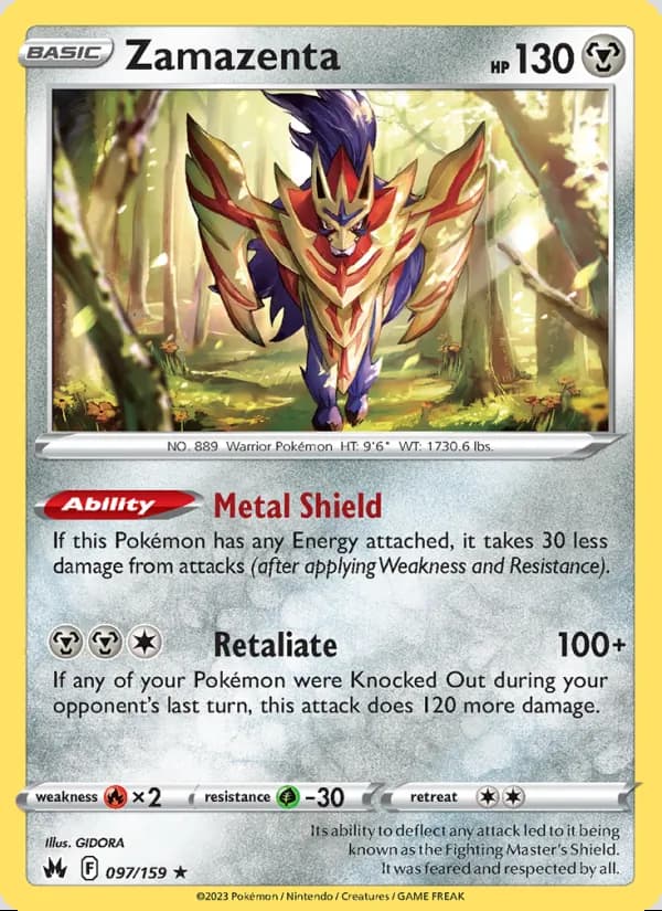 Zamazenta — Crown Zenith #097