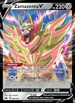 Zamazenta V — Crown Zenith #098